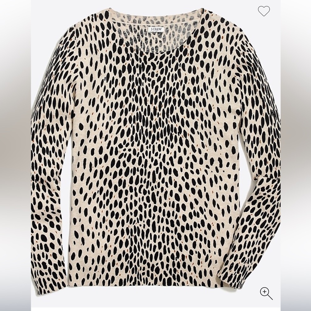 J.crew leopard Teddi sweater